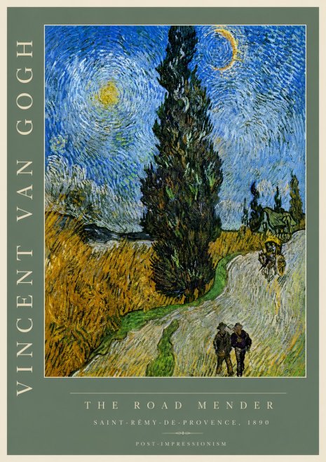 Van Gogh The Road Mender II No4 - Poster