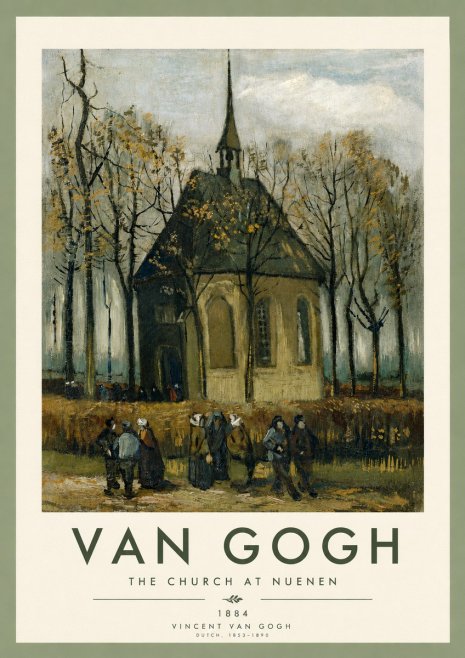 Van Gogh The Church at Nuenen No4 - Poster