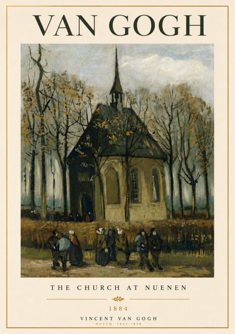 Van Gogh The Church at Nuenen No6 - Poster