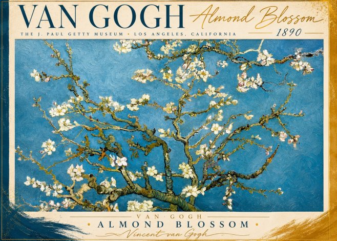 Van Gogh Almond Blossom No2 - Poster