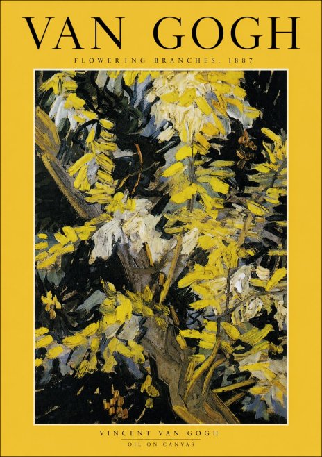 Van Gogh Flowering Branches, 1887 No2 - Poster