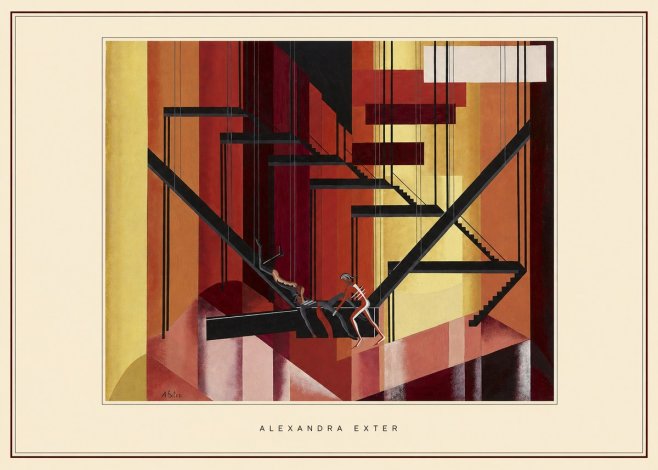 Alexandra Exter Constructivist Stage Design No4 - Poster