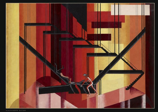 Alexandra Exter Constructivist Stage Design No6 - Poster