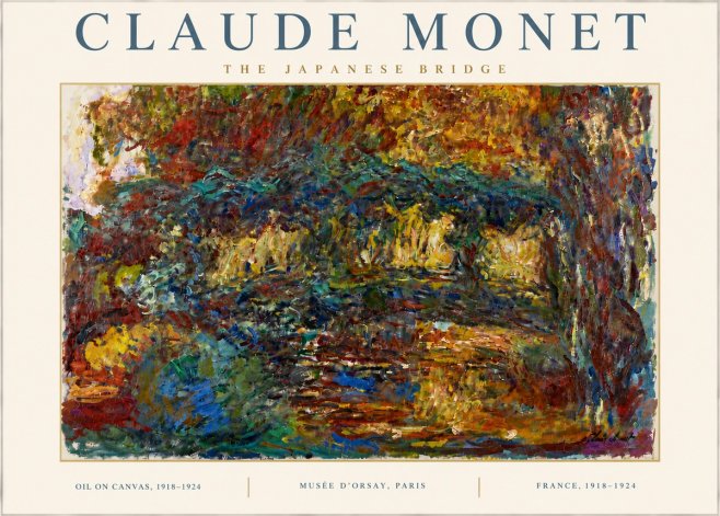 Monet The Japanese Bridge I No6 - Poster