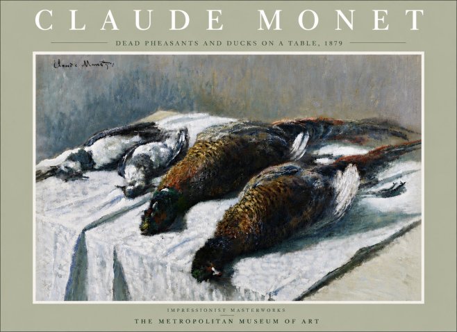 Monet Dead Pheasants and Ducks on a Table No6 - Poster