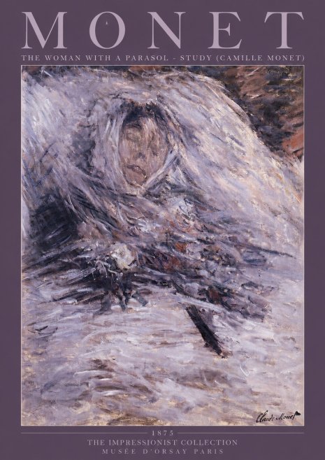 Monet The Woman with a Parasol - Study (Camille Monet) No2 - Poster