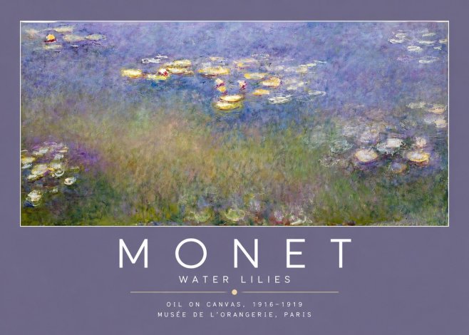 Monet Water Lilies VII No2 - Poster