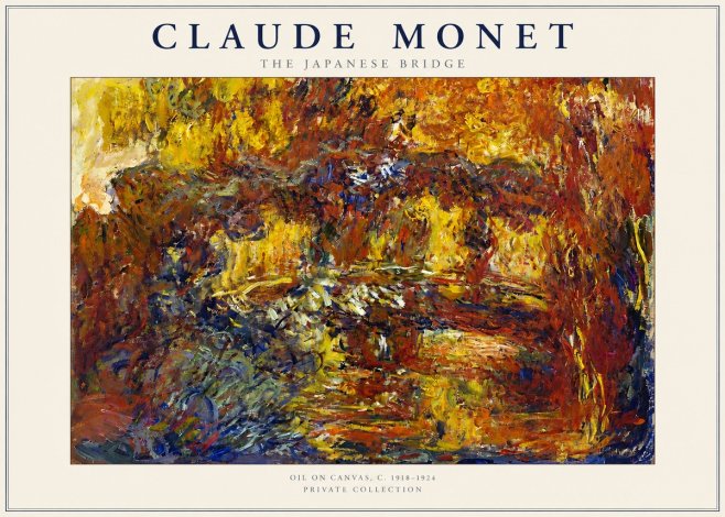 Monet The Japanese Bridge II No2 - Poster