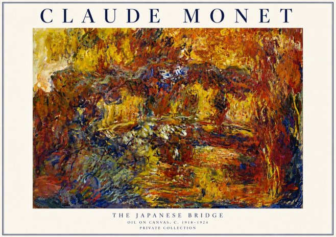 Monet The Japanese Bridge II No4 - Poster