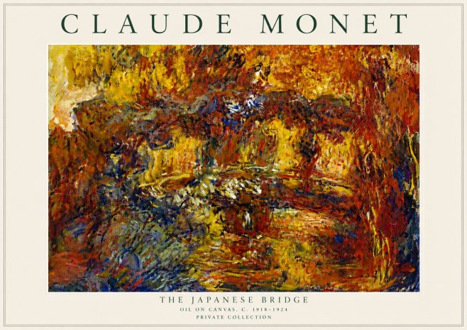Monet The Japanese Bridge II No6 - Poster
