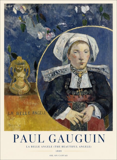 Paul Gauguin La Belle Angele No4 - Poster