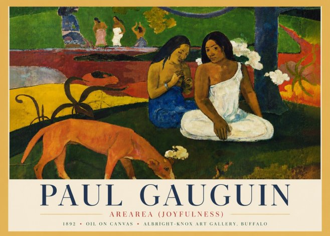 Paul Gauguin Arearea (Joyfulness) No4 - Poster