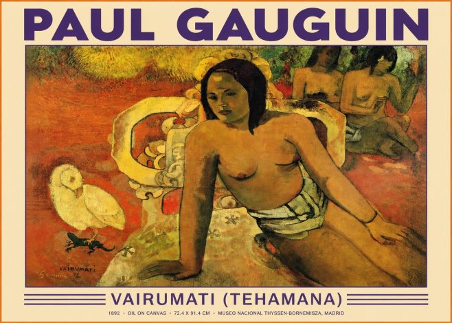 Paul Gauguin Vairumati (Tehamana) No3 - Poster
