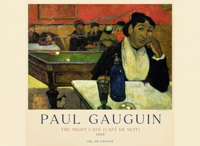 Paul Gauguin The Night Café (Café De Nuit) No1 - Poster