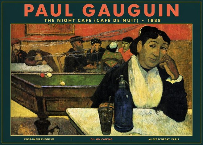 Paul Gauguin The Night Café (Café De Nuit) No2 - Poster