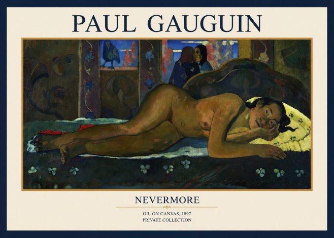 Paul Gauguin Nevermore No1 - Poster