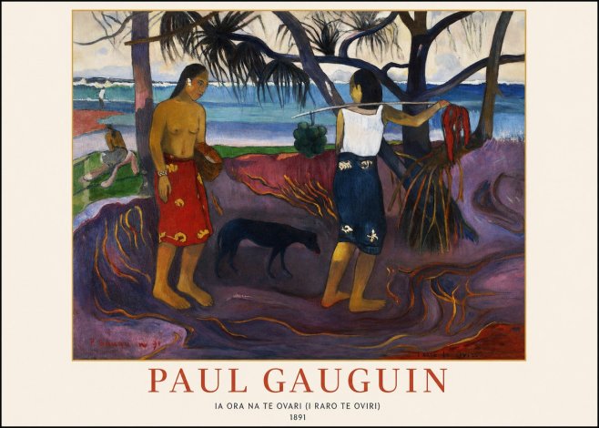 Paul Gauguin Ia Ora Na Te Ovari (I Raro Te Oviri) No1 - Poster