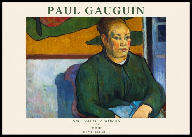 Paul Gauguin Portrait of a Woman No1 - Poster