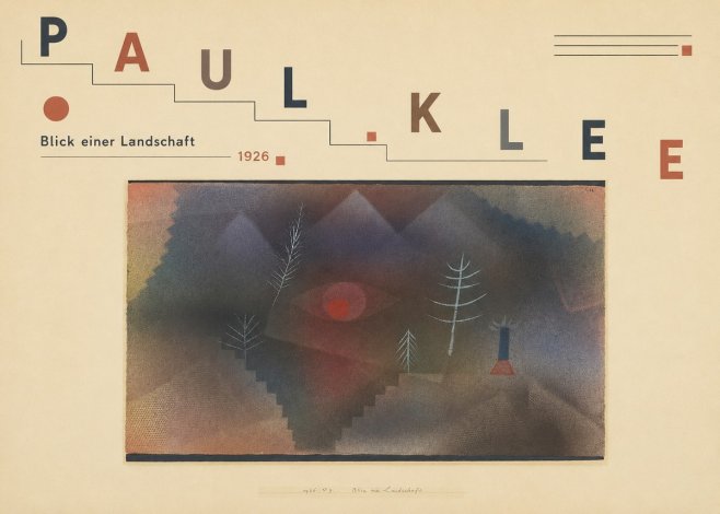 Paul Klee Blick Einer Landschaft No3 - Poster