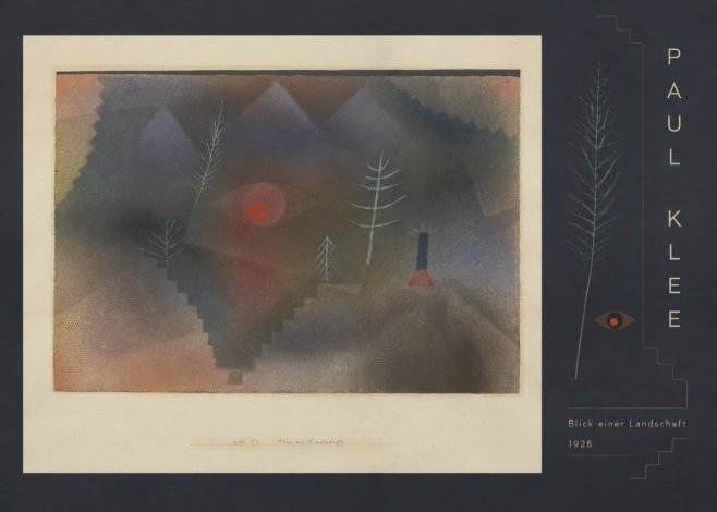 Paul Klee Blick Einer Landschaft No5 - Poster