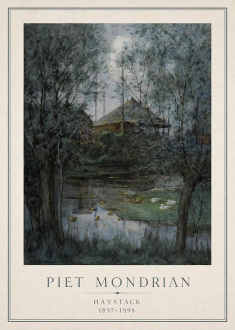 Piet Mondrian Haystack No1 - Poster