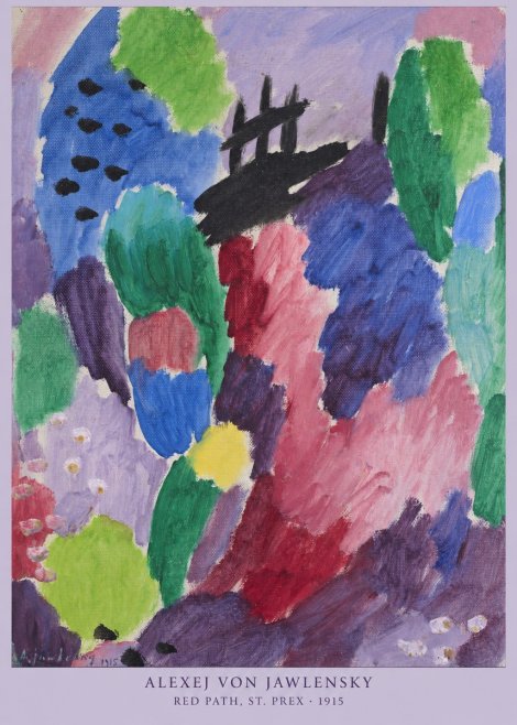 Alexej von Jawlensky Red Path, St. Prex II No6 - Poster