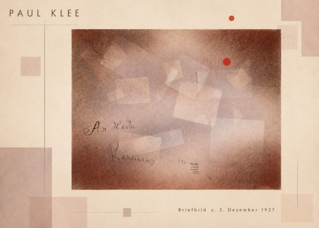 Paul Klee Briefbild Z. 5. Dezember 1927 No2 - Poster