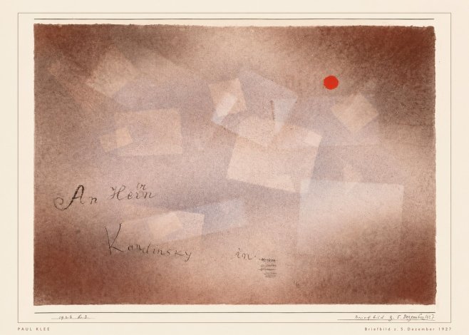 Paul Klee Briefbild Z. 5. Dezember 1927 No5 - Poster