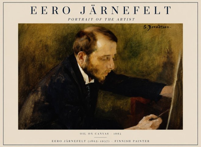 Eero Järnefelt Portrait of the Artist No1 - Poster