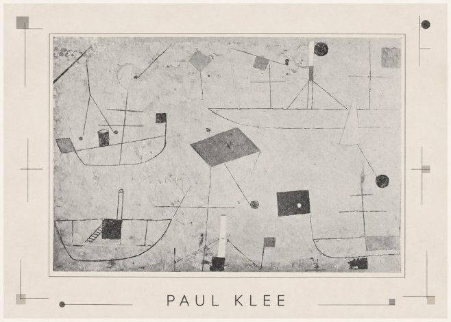Paul Klee Seascape with Boats No3 - Poster
