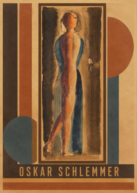 Oskar Schlemmer Figure Study No3 - Poster