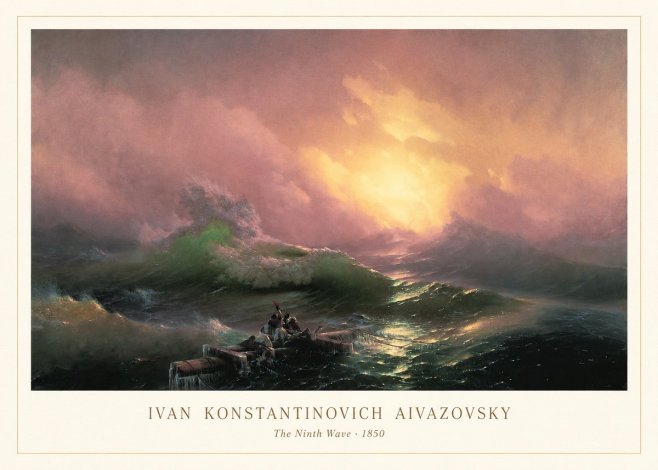 Ivan Konstantinovich Aivazovsky The Ninth Wave II No3 - Poster