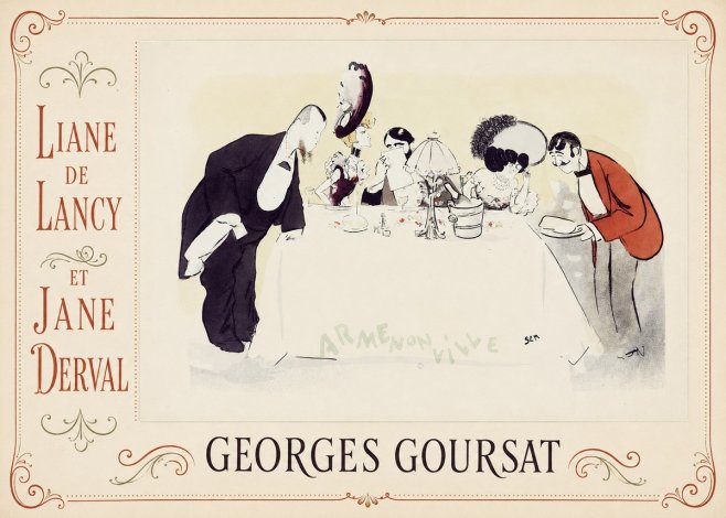 Georges Goursat Liane De Lancy Et Jane Derval No2 - Poster