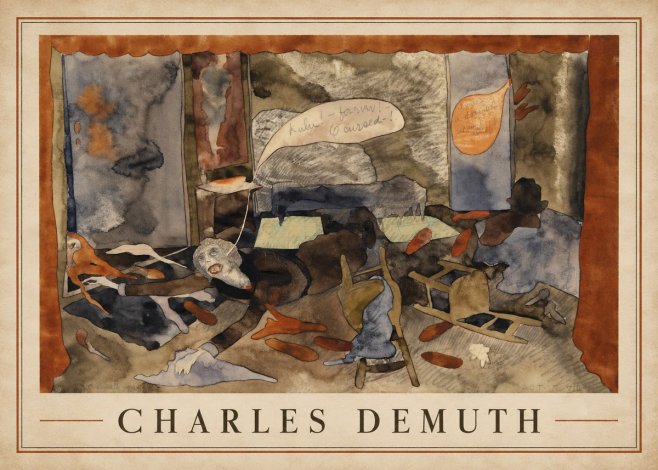 Charles Demuth The Death of Countess Geschwitz No2 - Poster