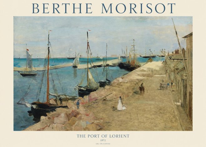 Berthe Morisot The Port of Lorient No1 - Poster