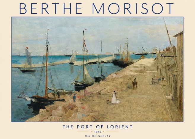 Berthe Morisot The Port of Lorient No4 - Poster