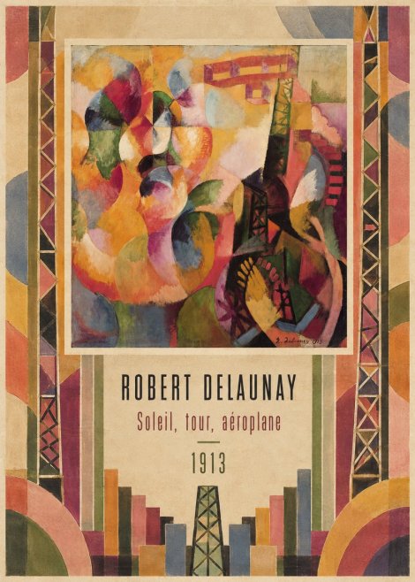 Robert Delaunay Soleil, Tour, Aéroplane No3 - Poster