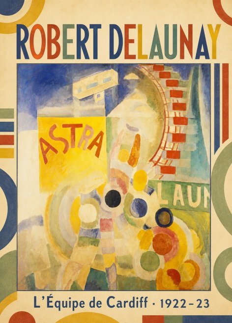 Robert Delaunay L'équipe De Cardiff No1 - Poster