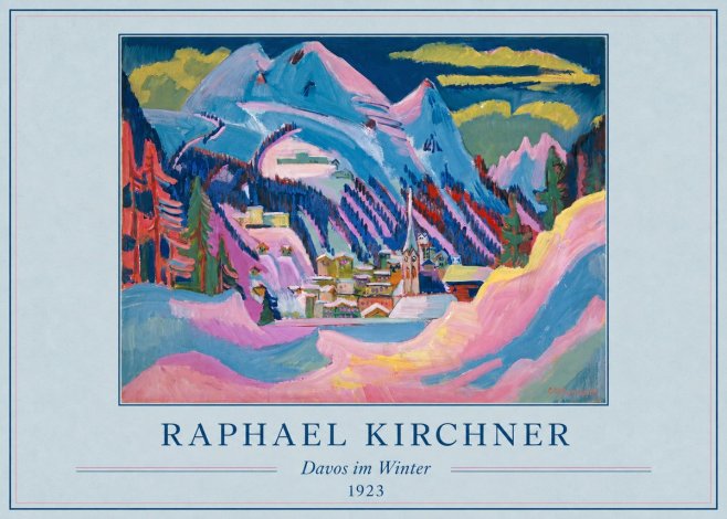 Raphael Kirchner Davos Im Winter No4 - Poster