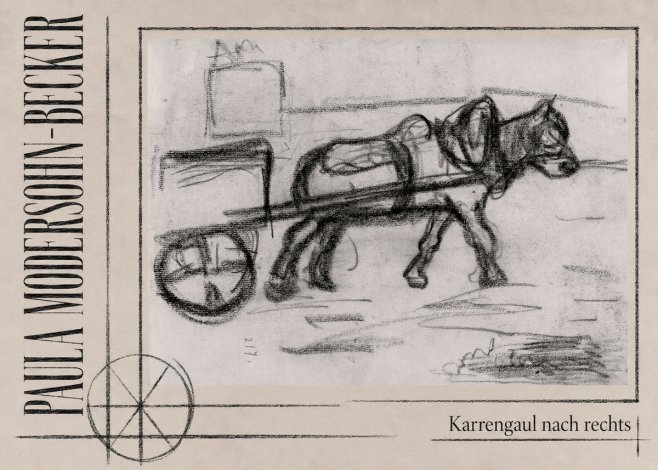 Paula Modersohn-Becker Karrengaul Nach Rechts No3 - Poster