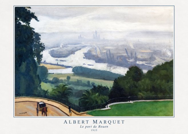 Albert Marquet Le Port De Rouen No4 - Poster