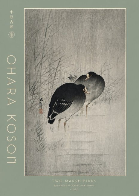Ohara Koson Two Marsh Birds No4 - Poster