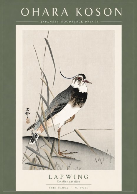 Ohara Koson Lapwing No3 - Poster