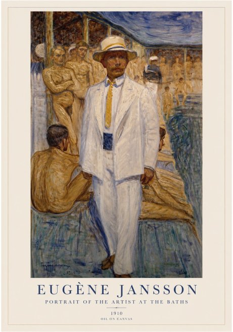 Eugène Jansson Portrait of the Artist at the Baths No1 - Poster
