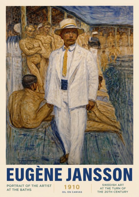 Eugène Jansson Portrait of the Artist at the Baths No4 - Poster