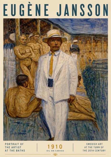 Eugène Jansson Portrait of the Artist at the Baths No6 - Poster