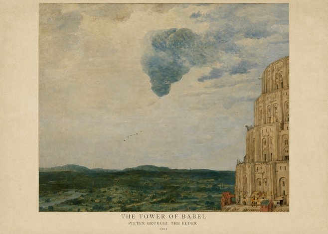 Pieter Bruegel The Tower of Babel VIII No6 - Poster