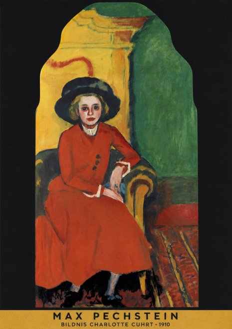 Max Pechstein Bildnis Charlotte Cuhrt No5 - Poster