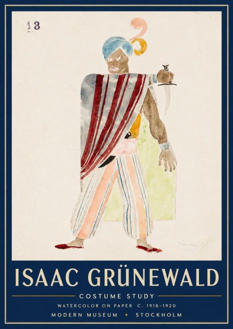 Isaac Grünewald Costume Study III No4 - Poster