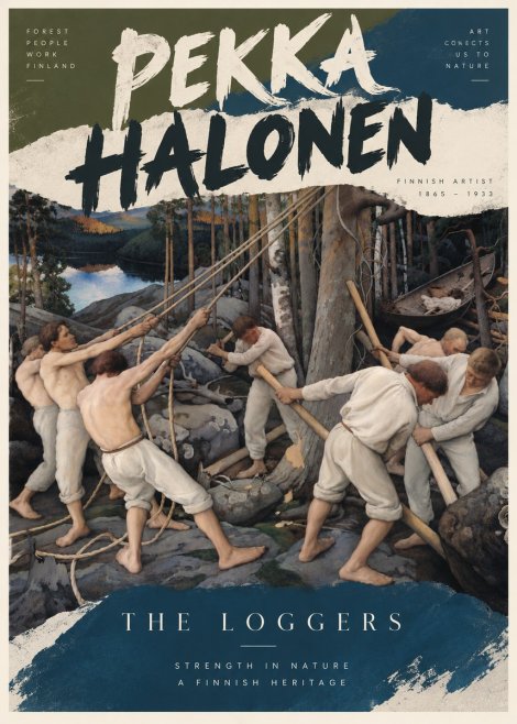 Pekka Halonen The Loggers No6 - Poster
